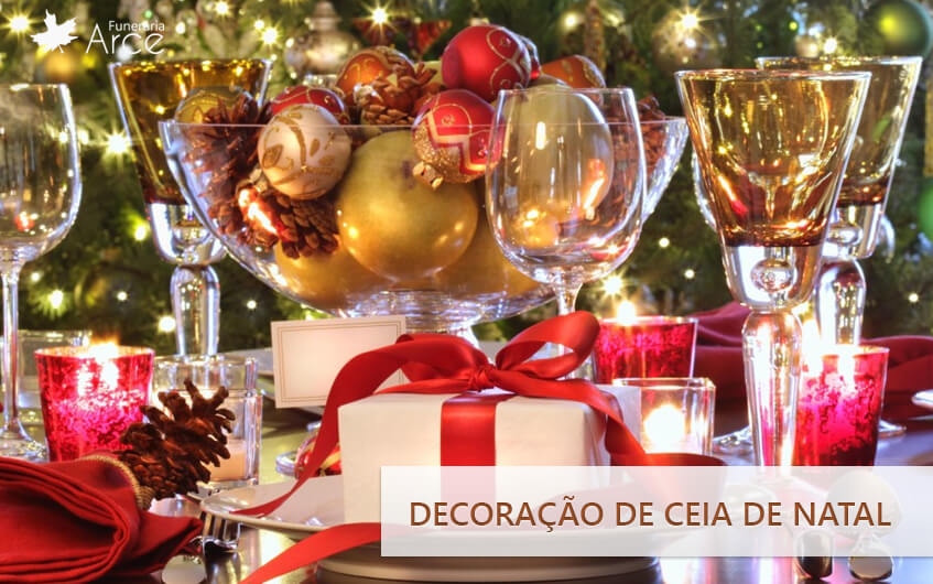 decoração de ceia de natal